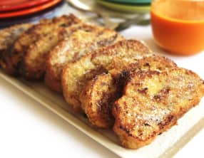 Le pain perdu rhum orange