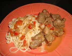 Bœuf sauté aux tomates et au poivre de sichuan