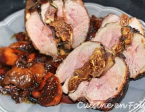 Rôti de canard aux fruits secs