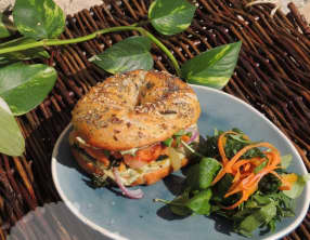 Bagels au saumon façon asiatique