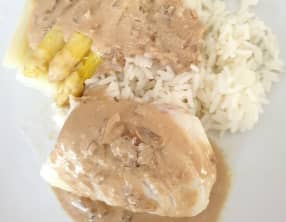 Cabillaud sauce crémeuse balsamique