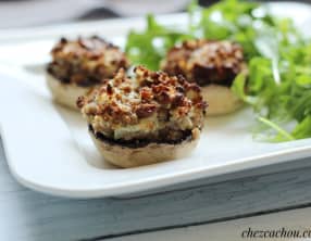 Champignons farcis à la viande hachée de bœuf