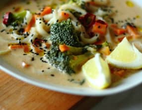 Soupe de nouilles au curry