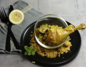 Tajine de poulet au citron
