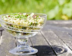 Taboulé alcalin de chou-fleur et légumes de saison