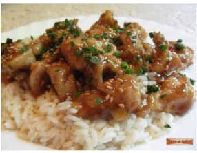 Poulet croquant au miel et au citron