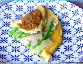 Omelette aux asperges des bois
