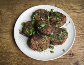 Galettes de haricots noirs