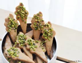 Biscuits fleur d'oranger pistache