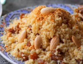 Couscous sucré aux fruits secs Seffa