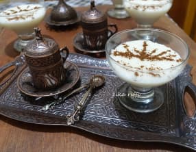 Mhalbi bônois traditionnel en verrines