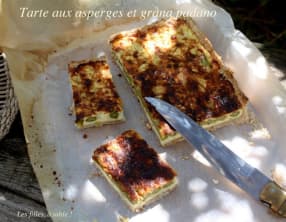 Tarte aux asperges et grana padano