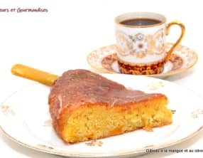 Gâteau à la Mangue et au Citron Vert.