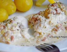 Filet de cabillaud cuit à basse température