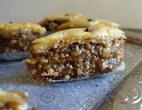 Baklawa bônoise aux noix et a l'eau des cendres