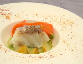 Dos de cabillaud et crémeux de petits pois