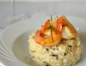 Risotto crémeux aux saveurs marines