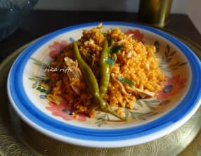 Boulgour a l’émietté de poulet