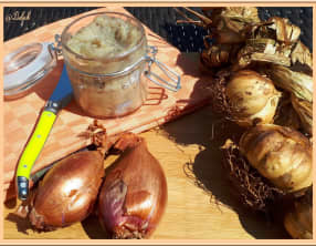 Pâte d'ail et d'échalote au gingembre