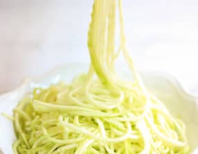 Pâtes de courgettes