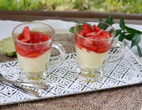 Mousse de brocciu et fraises