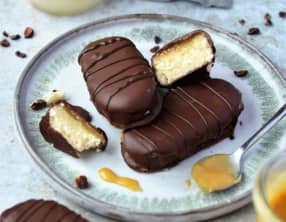 Barres crues au chocolat et caramel