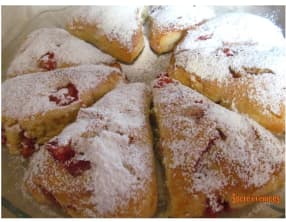 Scones aux fraises