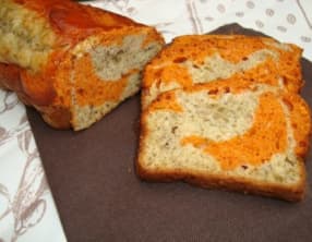 Cake marbré tomate et tapenade