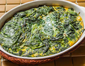 Gratin d'épinards russe