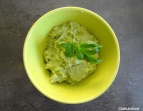 Tartinade de petits pois à la brousse