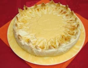 Tarte-flan aux abricots et au romarin