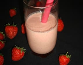 Milk-shake aux fraises