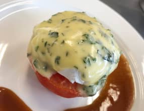 Oeuf poché Bragance