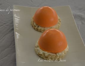 Domes de mousse de poivrons