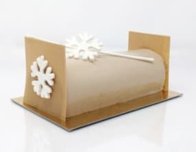 Bûche mandarine chocolat blanc