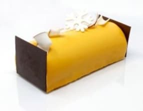 Bûche de noël fruits exotiques