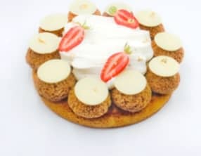 Saint-Honoré vanille fraise