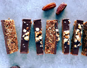 Barres chocolatées dattes et noix