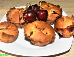 Muffins aux cerises