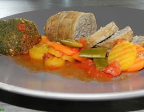 Oiseaux sans tête et ses légumes