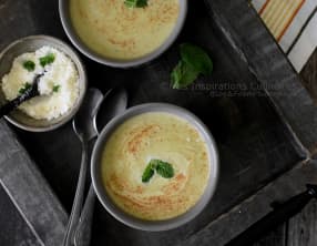 Gaspacho courgette menthe