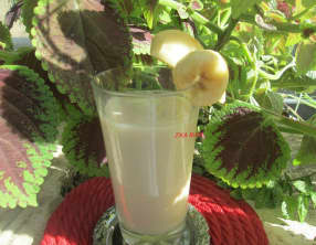 Smoothie bananes poires à la crème