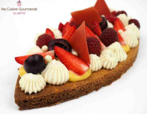 Sablé Citronné et Vanillé aux Fruits Rouges