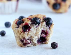 Muffins vegan aux myrtilles