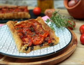Tarte fine aux tomates et échalotes