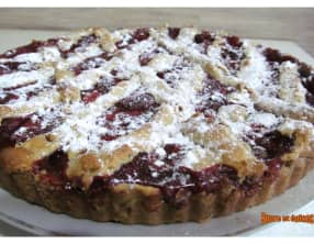 Tarte aux fraises cuite au four