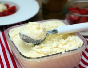 Glace à la mozzarella