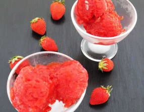 Sorbet fraises