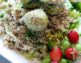 Salade de quinoa et falafels