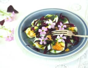 Salade d'oeufs durs à l'oxalis